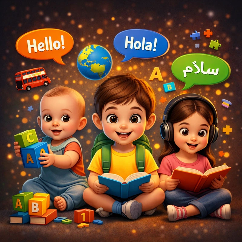 بهترین سن برای شروع آموزش زبان دوم به کودکان